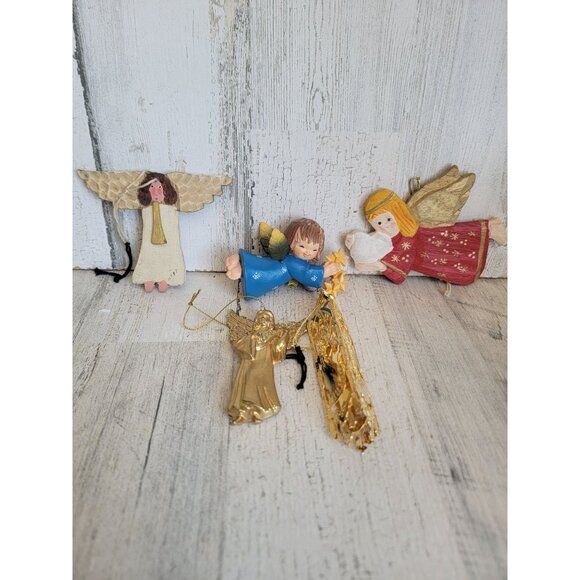 Angelic variety vintage ornament Xmas religious set - Picture 1 of 7